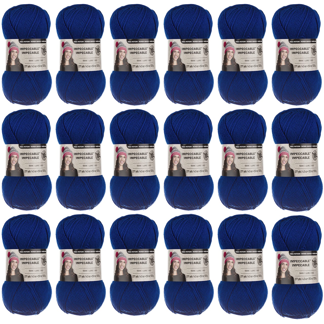 18 Pack: Impeccable® Solid Yarn by Loops & Threads®
